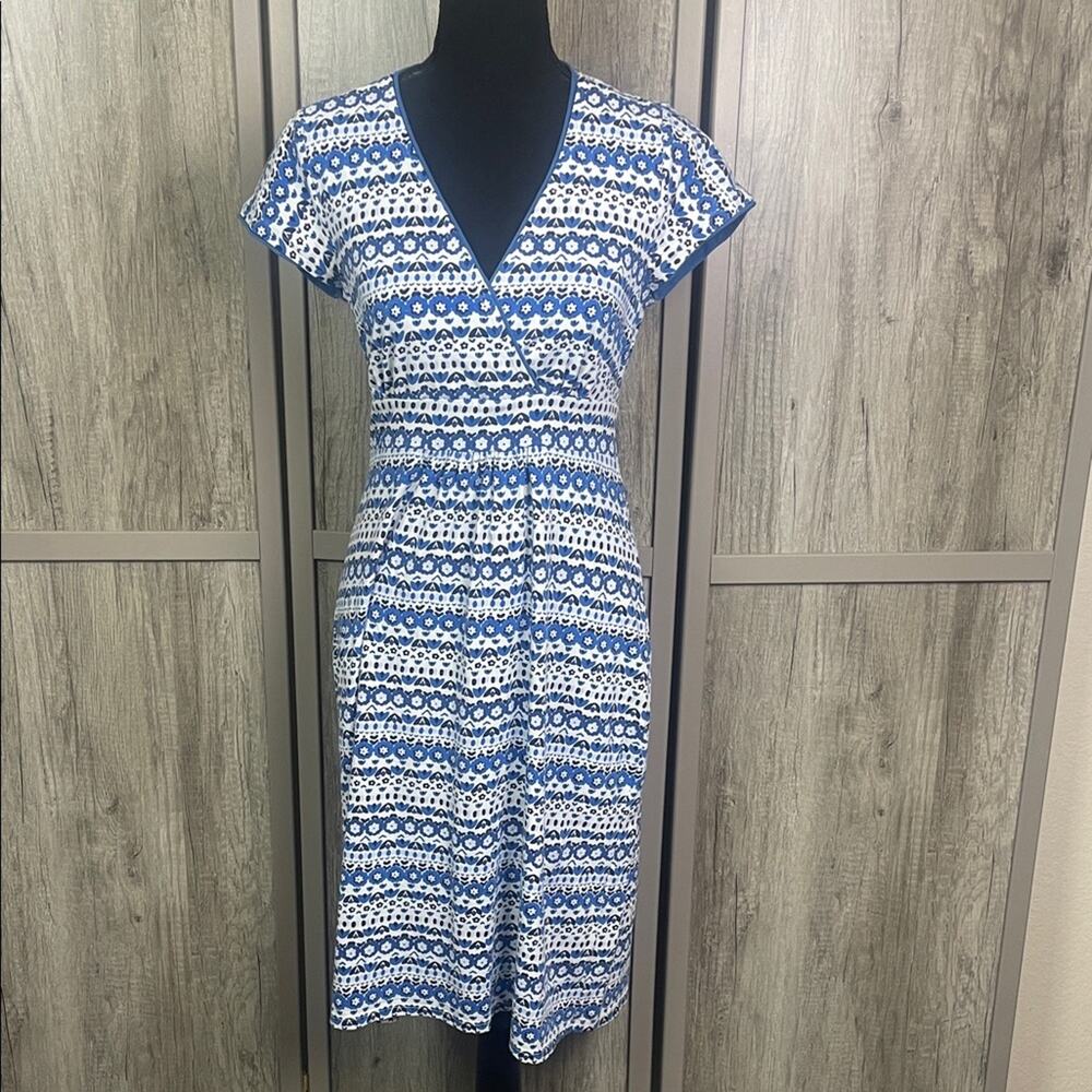Boden jersey s/s surplice wrap mididress women's 6R